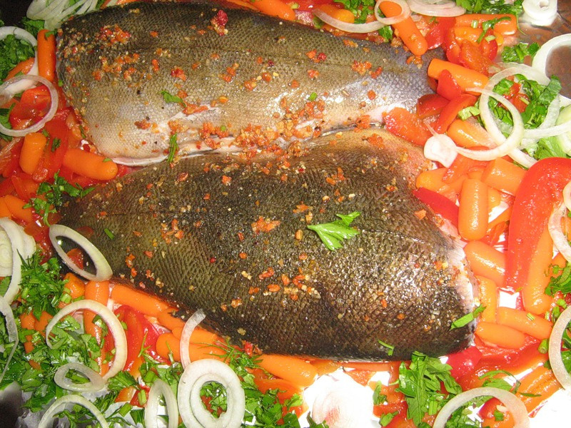 запеченный линь