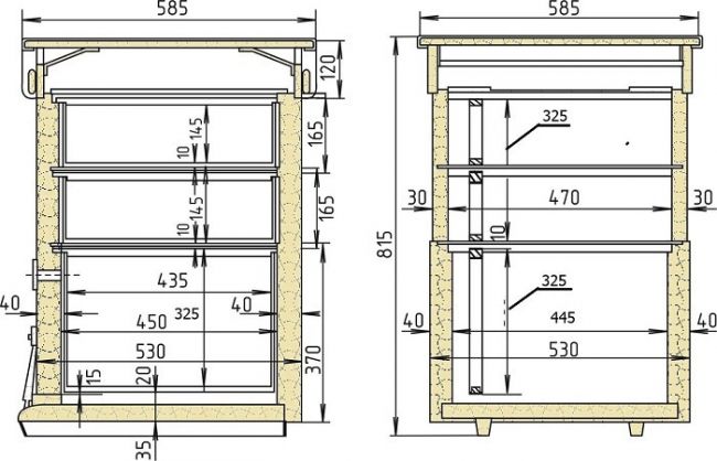 рисунок улья Дадана