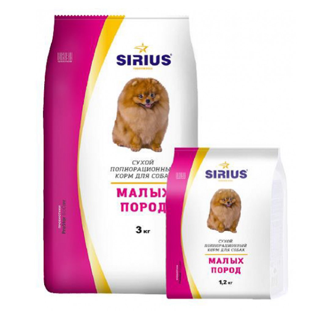 Корм для собак Sirius