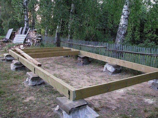 Фундамент сарая
