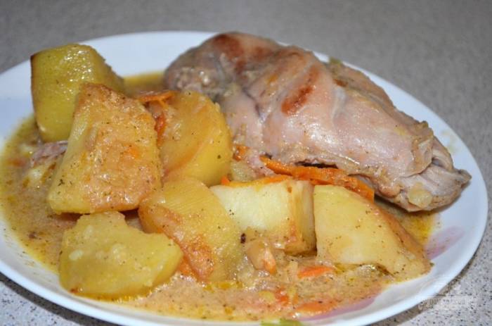 Жаркое по-домашнему из кролика